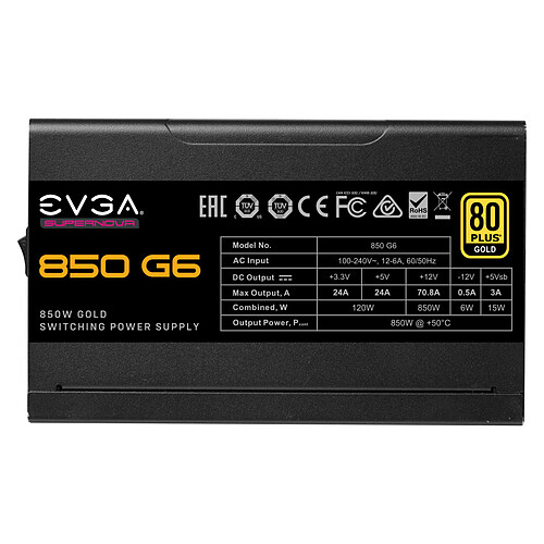 EVGA SuperNOVA 850 G6 pas cher