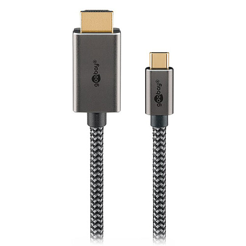 Goobay Câble Textile USB-C / HDMI (M/M) - 1 m pas cher