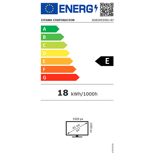 iiyama 23.8" LED - ProLite XUB2493HSU-B7 pas cher