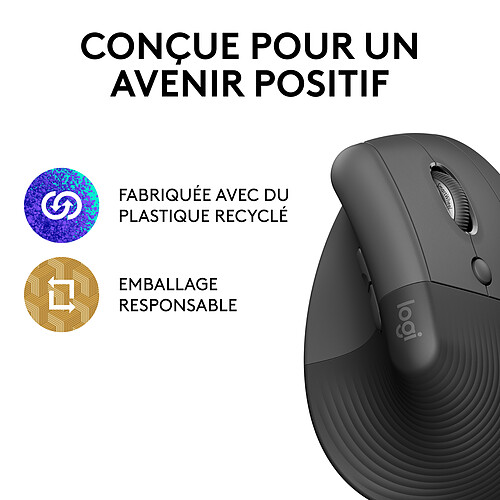 Logitech Lift (Graphite) pas cher