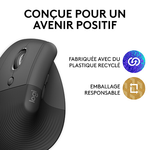 Logitech Lift Left (Graphite) pas cher