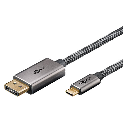 Goobay Câble Textile USB-C / DisplayPort 1,4 (M/M) - 1 m pas cher