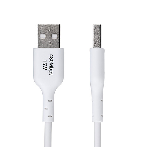 StarTech.com Câble USB-A vers USB-C 2.0 - 3A - 2 m - Blanc pas cher