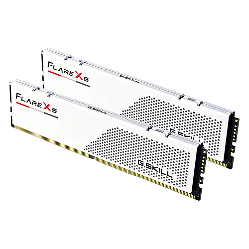 G.Skill Flare X5 Series Low Profile 32 Go (2x 16 Go) DDR5 6000 MHz CL28 - Blanc pas cher