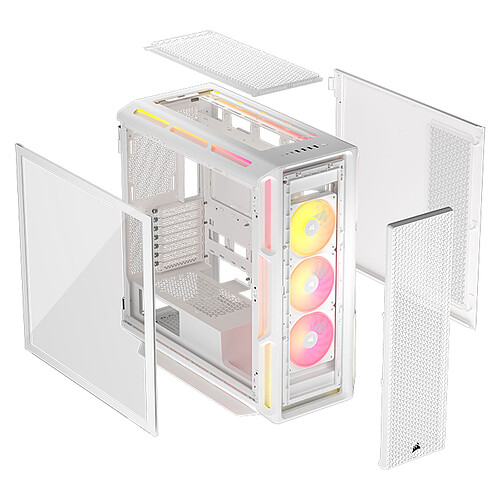 Corsair iCUE 5000T LX RGB (Blanc) pas cher