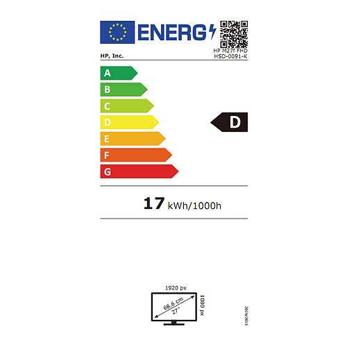 HP 27" LED - M27f pas cher