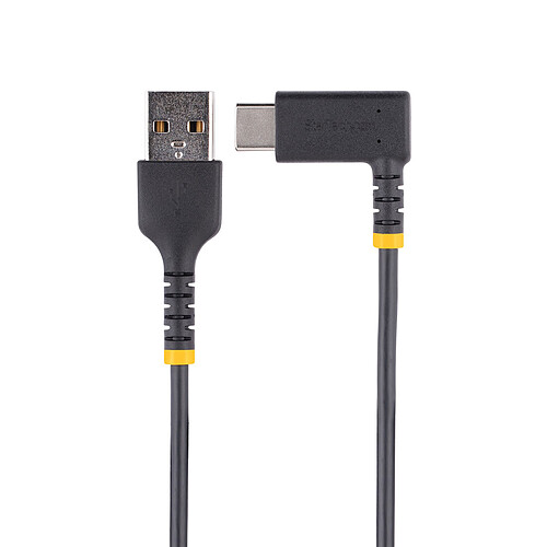 StarTech.com Câble USB 2.0 Type-A vers USB 2.0 Type-C à angle droit - M/M - 0.3 m pas cher