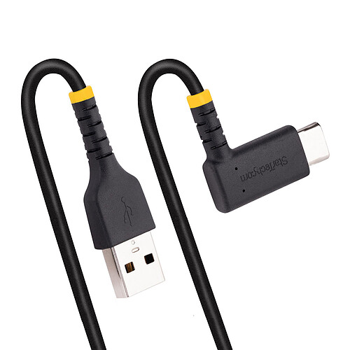 StarTech.com Câble USB 2.0 Type-A vers USB 2.0 Type-C à angle droit - M/M - 0.3 m pas cher