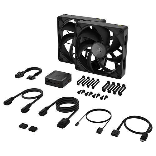 Corsair iCUE LINK RX140 MAX Dual Pack (Noir) pas cher