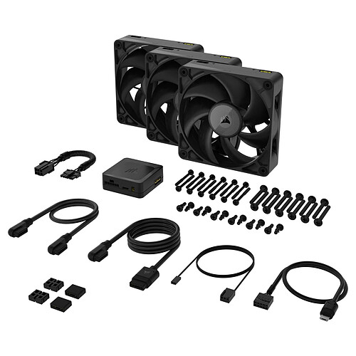 Corsair iCUE LINK RX120 MAX Triple Pack (Noir) pas cher