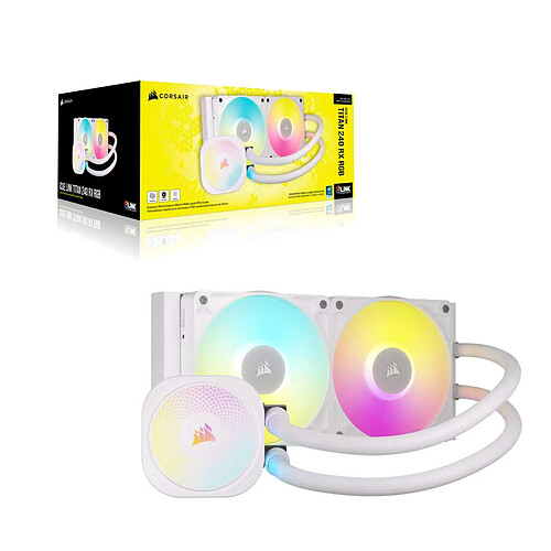 Corsair Titan 240 RX RGB (Blanc) pas cher