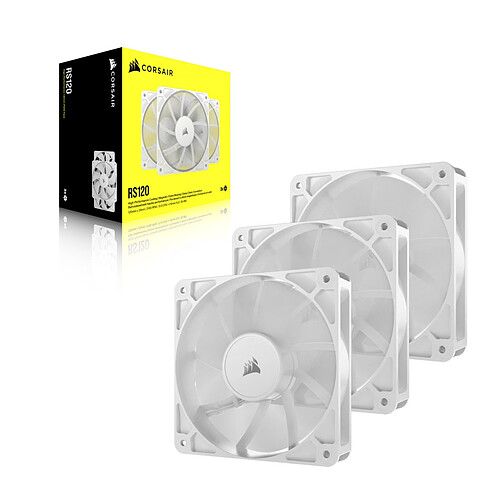 Corsair RS120 Triple Pack Blanc pas cher