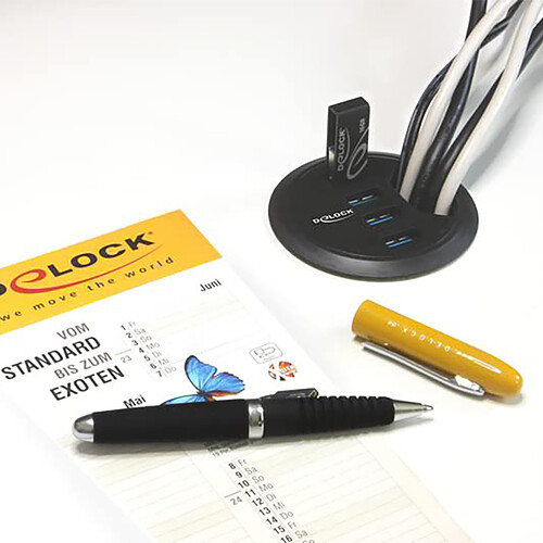 DeLock Hub de bureau USB-A 3.0 à 4 ports pas cher