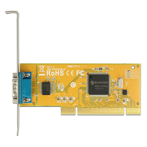 DeLock Carte Contrôleur PCI vers 1 port RS-232 D-Sub pas cher