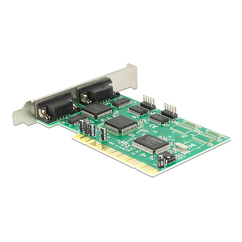 DeLock Carte Contrôleur PCI vers 4 ports RS-232 D-Sub pas cher