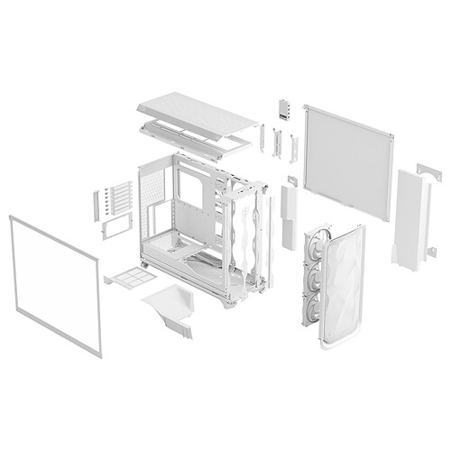 Fractal Design Meshify 3 XL Ambience Pro RGB (Blanc) pas cher