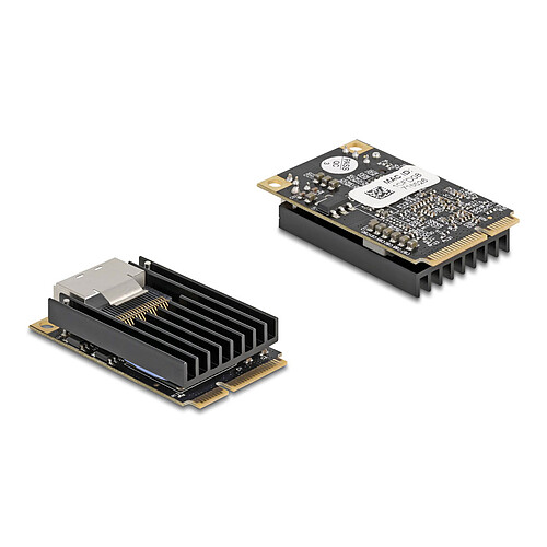 DeLock Carte réseau Mini PCI Express avec 2 ports SFP Gigabit Ethernet pas cher
