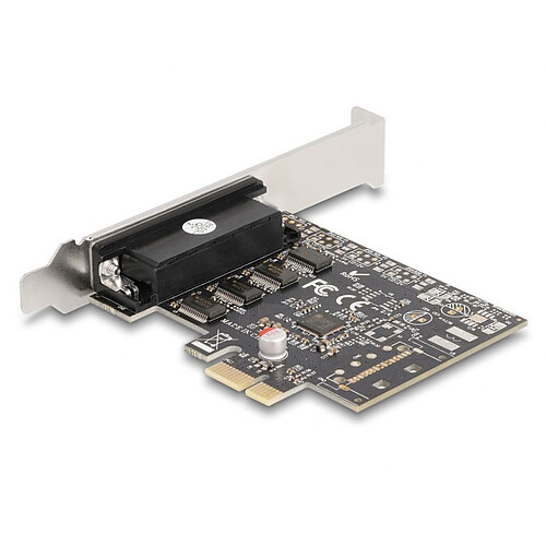 DeLock Carte Contrôleur PCI-Express vers 4 ports RS-232 D-Sub pas cher