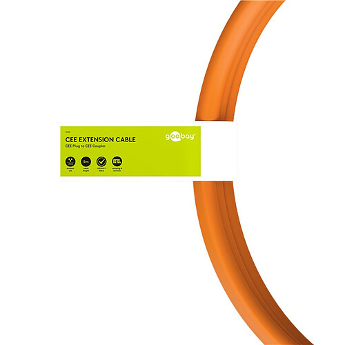 Goobay Câble Rallonge électrique pour l'extérieur - IP44 - 5 mètres pas cher
