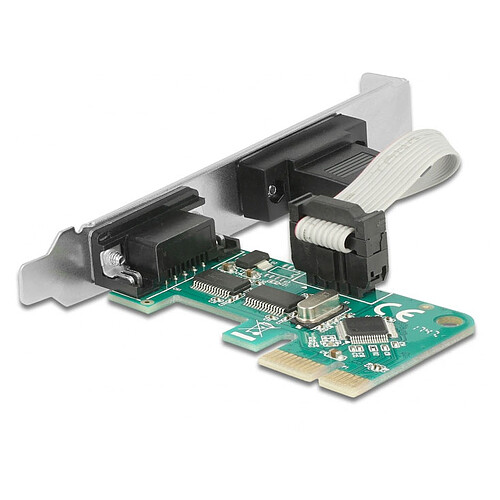 DeLock Carte Contrôleur PCI-Express vers 2x RS-232 D-Sub pas cher