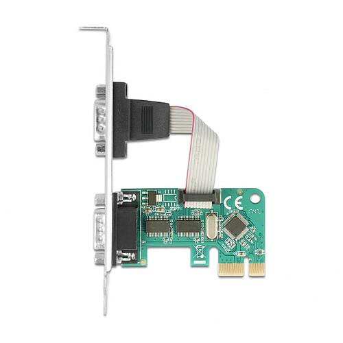 DeLock Carte Contrôleur PCI-Express vers 2x RS-232 D-Sub pas cher