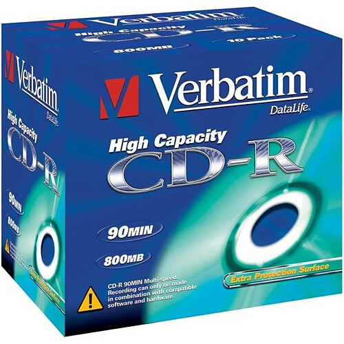 Verbatim CD-R 800 Mo 40x (boite de 10) pas cher