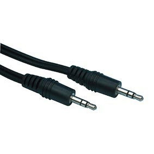 Câble audio Jack 3.5 mm stéréo mâle/mâle (2.5 mètres) pas cher